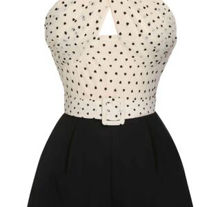 Retro style heart romper. NWT